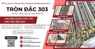 Thép tròn đặc inox 303 (sus303): giải pháp vàng cho gia công cnc tốc độ cao