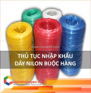 Thủ tục nhập khẩu dây nilon buộc hàng