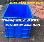 Thùng đặc cao 39, thùng nhựa, hộp nhựa đặc có nắp, thùng nhựa