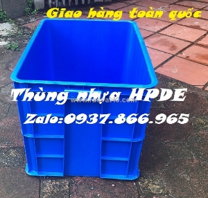 Thùng đặc cao 39, thùng nhựa, hộp nhựa đặc có nắp, thùng nhựa