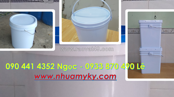 Thùng đựng sơn 10 lít, vỏ thùng đựng sơn 12 lít nhựa pp, thùng đựng sơn chống thấm  lít