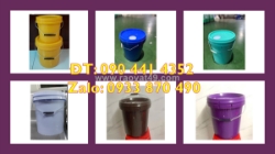 Thùng nhựa 20 lít vuông đựng sơn ngoại thất, vỏ thùng sơn 22 lít vuông loại tốt nhất
