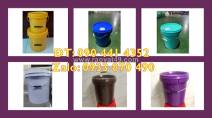 Thùng nhựa 20 lít vuông đựng sơn ngoại thất, vỏ thùng sơn 22 lít vuông loại tốt nhất