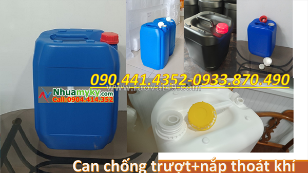 Thùng nhựa 30 lít vuông, can vuông 25 lít đựng axit nóng/ loãng, can nhựa 20 lít đựng thành phần thuốc bvtv