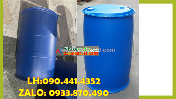 Thùng phuy 220 lít nhựa hdpe, thùng phuy nhựa 120 lít đựng thực phẩm được không?