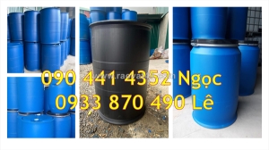 Thùng phuy nhựa 100 lít đựng hóa chất, vỏ thùng phuy nhựa 60 lít đựng nguyên liệu thực phẩm