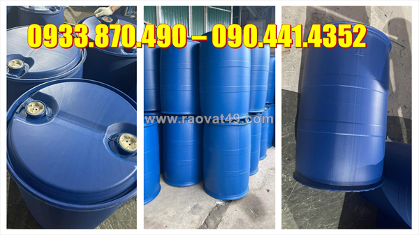 Thùng phuy nhựa 30 lít đựng dầu dừa, thùng nhựa 50 lít bào chế dược phẩm, mỹ phẩm