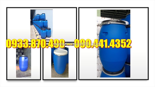 Thùng phuy nhựa 30 lít đựng dầu dừa, thùng nhựa 50 lít bào chế dược phẩm, mỹ phẩm