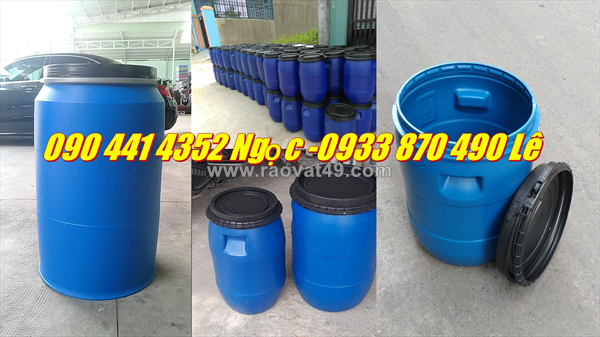 Thùng phuy nhựa 30 lít đựng nước sinh hoạt, thùng phuy nhựa 50 lít đựng nước sốt rau củ quả