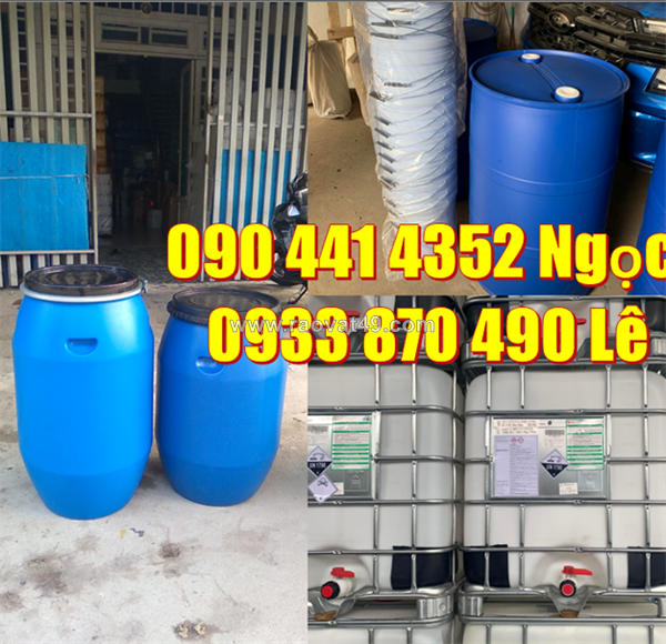Thùng phuy nhựa 30 lít đựng nước sinh hoạt, thùng phuy nhựa 50 lít đựng nước sốt rau củ quả