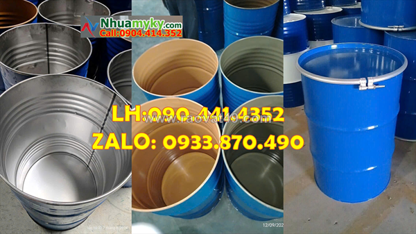 Thùng phuy sắt cũ đựng hóa chất có được không? nhận cắt đôi thùng phuy sắt miễn phí tại miền nam