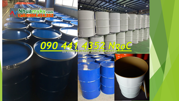 Thùng phuy sắt đựng chất dễ bắt lửa, vỏ thùng phuy sắt 220 lít đựng nhiên liệu