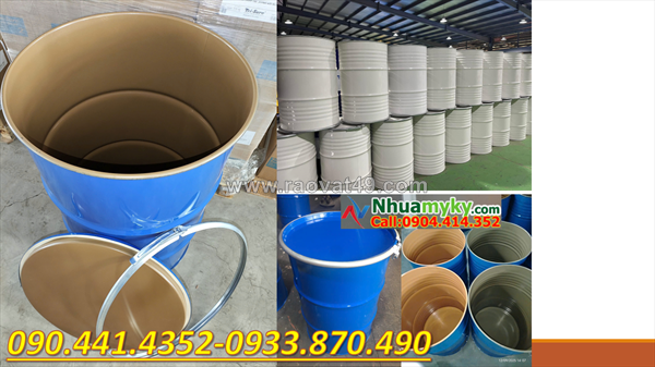 Thùng phuy sắt đựng hóa chất dễ bắt lửa, thùng phuy sắt nắp kín chống đạn