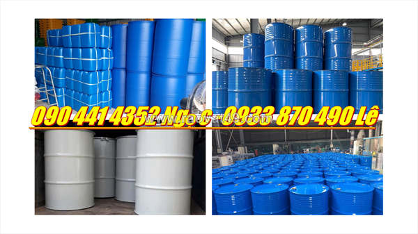 Thùng phuy sắt đựng vật liệu xây dựng, thùng phuy sắt 220 lít đựng hóa chất dễ cháy
