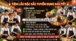 Tiệm lẩu đặc sắc tuyển dụng – đi làm ngay