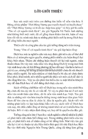 Tìm về cội nguồn kinh dịch nguyễn vũ tuấn anh