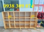 Tủ balo mầm non mẫu giáo, tủ đựng cặp dép mẫu giáo