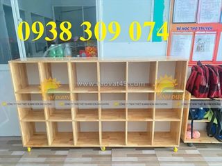 Tủ balo mầm non mẫu giáo, tủ đựng cặp dép mẫu giáo