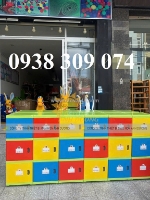 Tủ nhựa đựng cặp balo mầm non , tủ cặp nhựa mầm non ad