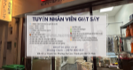 Tuyển 4 nv giặt sấy quận 1