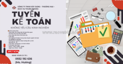 Tuyển dụng: kế toán không yêu cầu kinh nghiệm