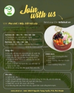 [tuyển gấp] pha chế/cắt trái cây/phụ bếp phú nhuận