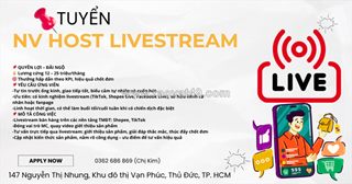 Tuyển host livestream thủ đức