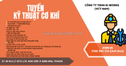 Tuyển kỹ thuật cơ khí kcn vsip bình dương
