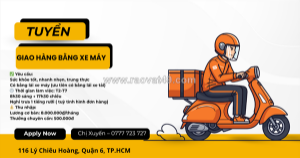 Tuyển nhân viên giao hàng quận 6