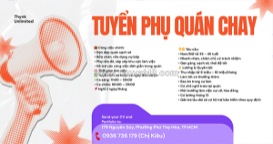 Tuyển nv phụ quán chay tân phú