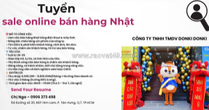 Tuyển nv sale online quận 7