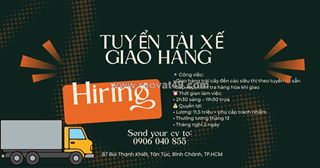 Tuyển tài xế giao hàng trái cây bình chánh