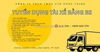 Tuyển tài xế tp.hcm [đi làm ngay]