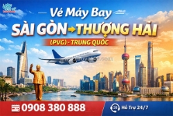 Vé máy bay từ sài gòn đi thượng hải (pvg), trung quốc