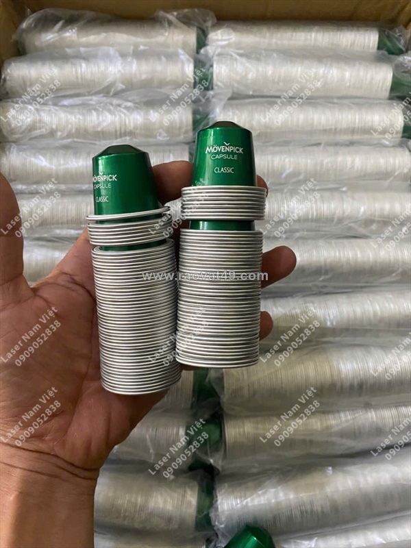 Viên nén cà phê khắc tên/logo – nhỏ gọn nhưng cực kỳ xịn