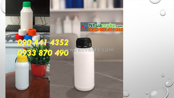 Vỏ chai nhựa 250ml, chai 100ml màu trong, chai nhựa 50ml trắng c