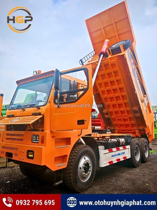 Xe ben shacman cabin đầu lệch 385hp cummins – chuyên trị mọi địa hình