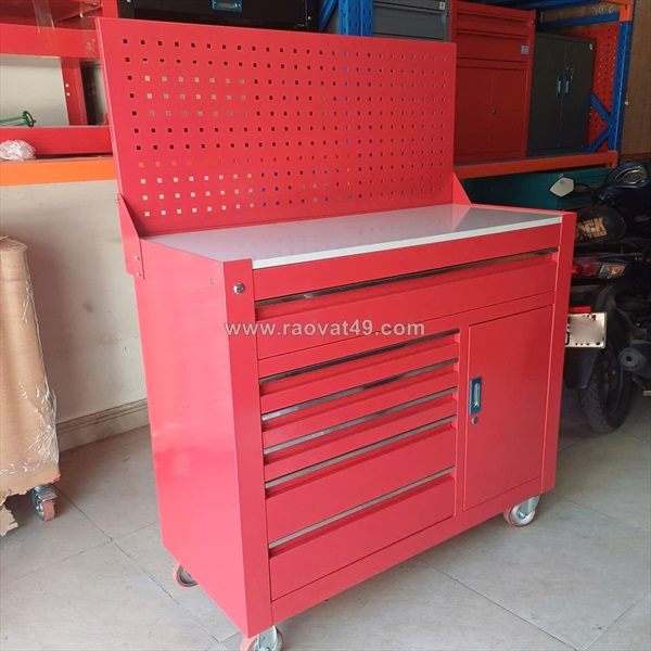 Xe đẩy 3 ngăn – bảng treo - tủ đồ nghề