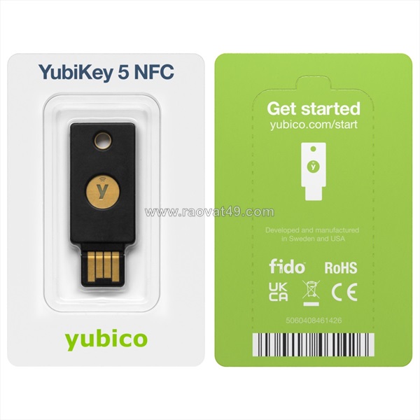 Yubico security key nfc v5.7 – bảo mật mạnh mẽ, đăng nhập siêu nhanh