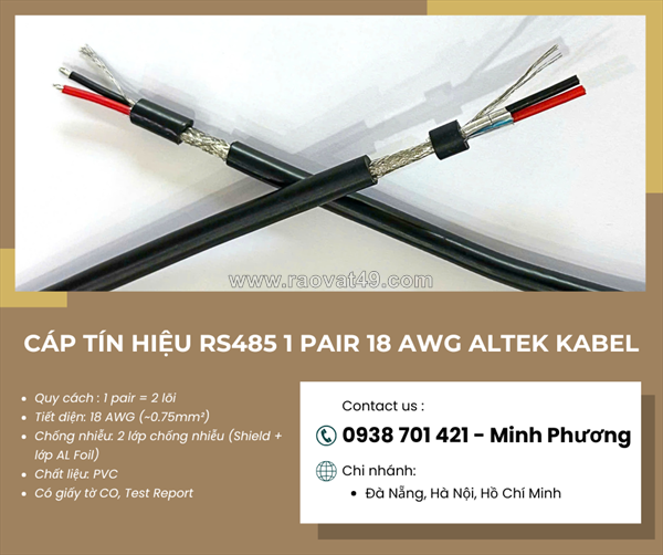 🔥 cáp rs485 1 pair awg – hàng sẵn kho, giá cực tốt! 🔥