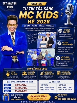 🎤 chiêu sinh lớp học mc hè cho kids 2026 🎤
