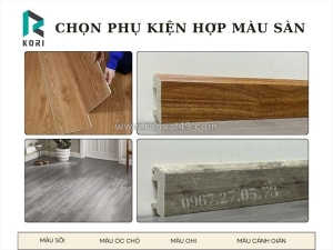 3 quy tắc phối màu phào chân tường sàn gỗ hoàn hảo