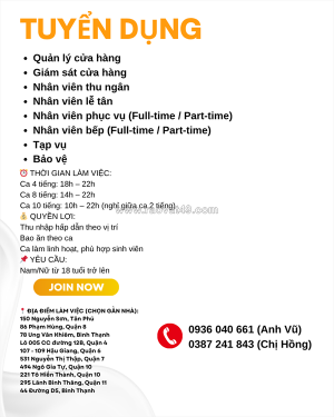 Ant journey tuyển dụng [ko cần kn, bao cơm]
