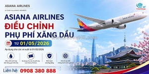 Asiana airlines ưu đãi đón hè rực rỡ