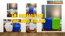 Bán can nhựa 20 lít dày, can 25 lít đựng chất thải công nghiệp, can nhựa vuông 30l