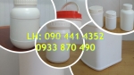 Bán hủ nhựa 2 ký quai đựng hóa chất, hủ nhựa 500g tròn màu trắng, hủ nhựa 250gr đựng phấn