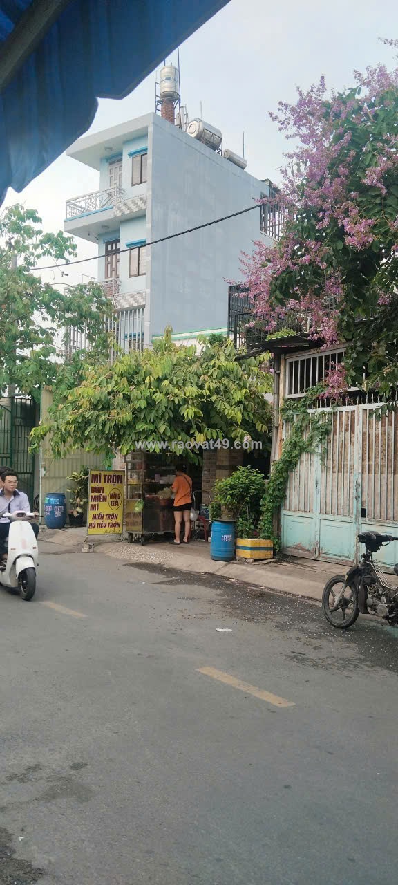 Bán nhà 1 trệt 1 lầu mặt tiền dt42, đông thạnh hóc môn tiện kinh doanh