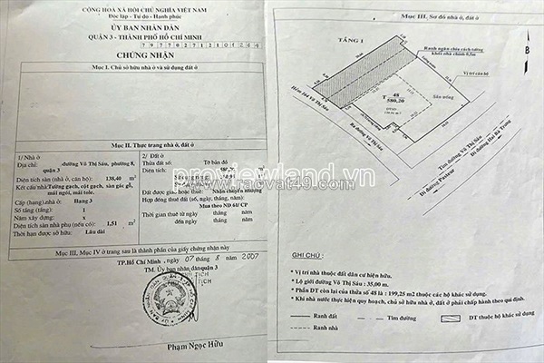 Bán nhà võ thị sáu q3, 580m², ngang m hiếm có, phù hợp building khách sạn