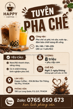 [bao cơm] pha chế tân phú