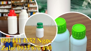Bình nhựa 1 lít đựng hóa chất xây dựng, chai nhựa 0.5 lít đựng chất hỗn hợp